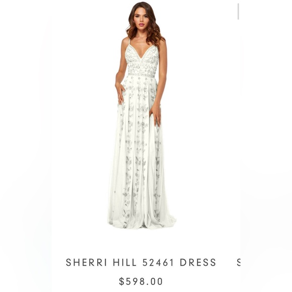 Sherri Hill beaded gown. - Picture 2 of 10